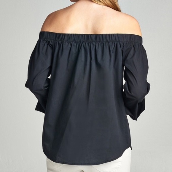 Floral patched off the shoulder top - Picture 4 of 5