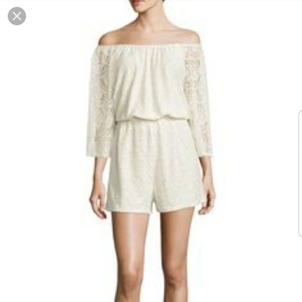Lily Black Lace Romper