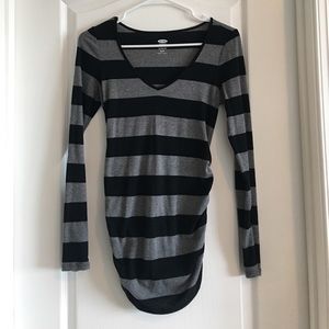 Striped maternity shirt (also fits non maternity)