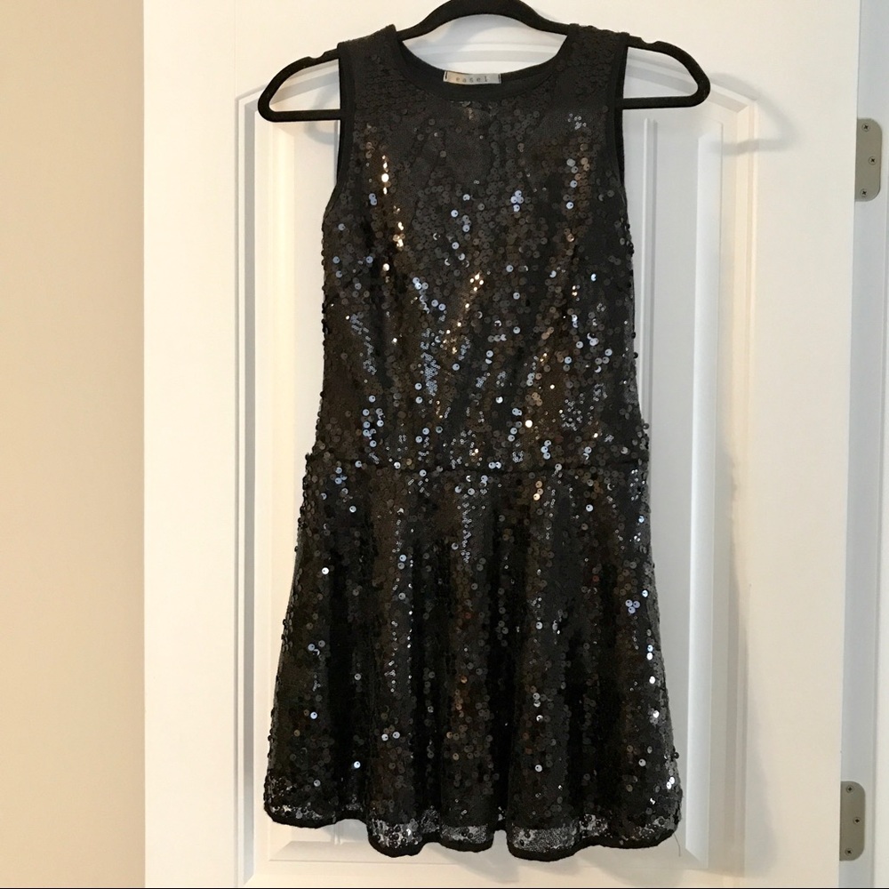 Black Sequin Party/Event Dress