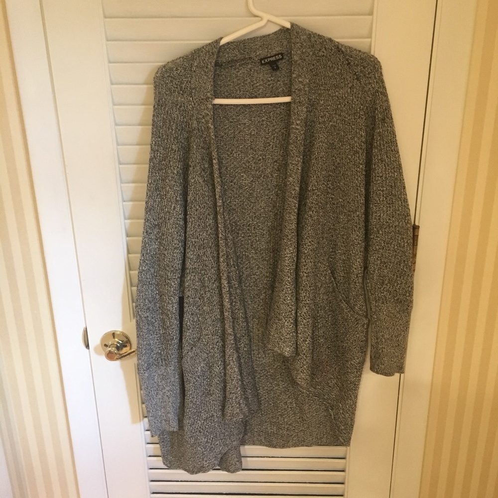 Express cardigan sweater with pockets