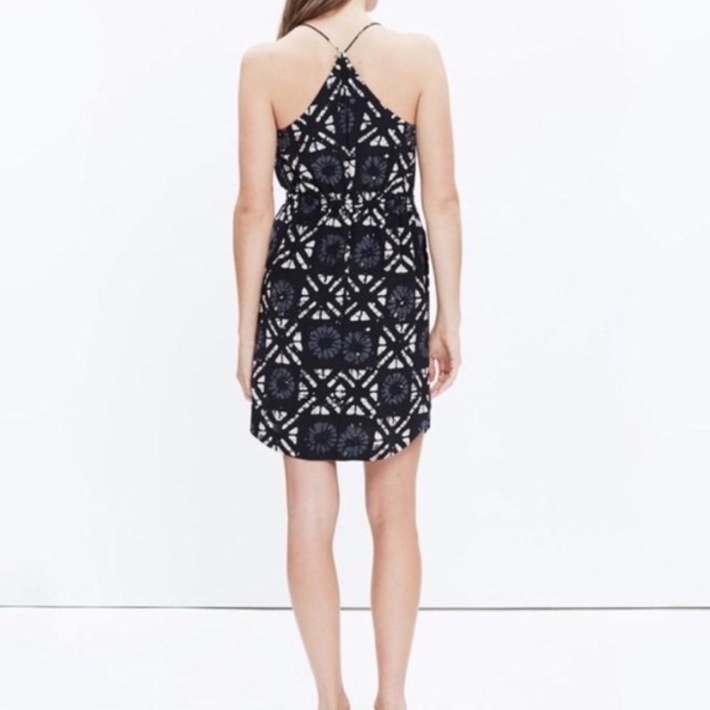 🆑 Madewell Star Black & White Print Cami Dress - Picture 4 of 4