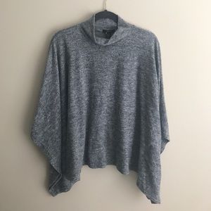 Grey Poncho Top