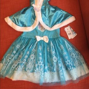 Frozen Elsa Dress - soft satin hoodie- FIRM PRICE