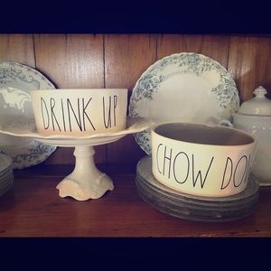 Rae Dunn Dog Food bowls