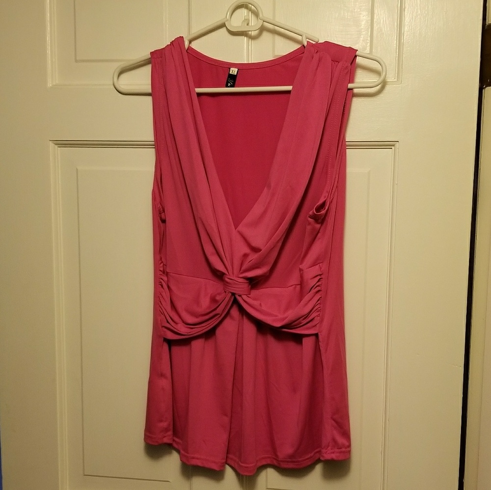 Pink crossing top