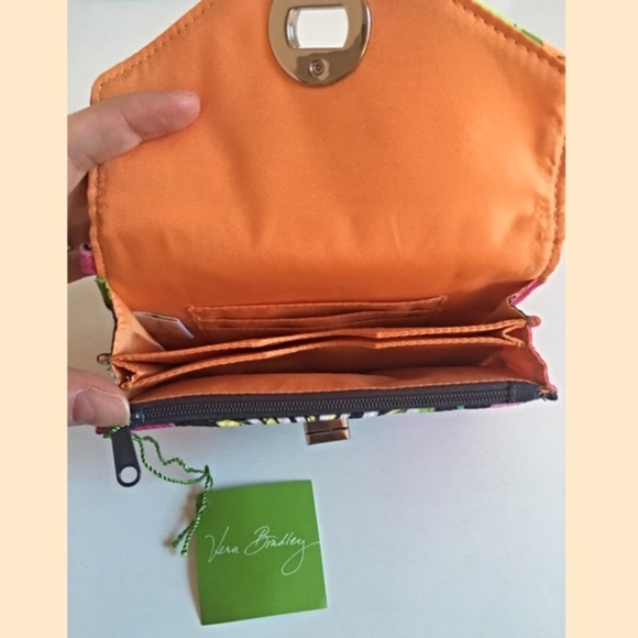🆑 Vera Bradley Wristlet Wallet Jazzy Blooms - Picture 4 of 4