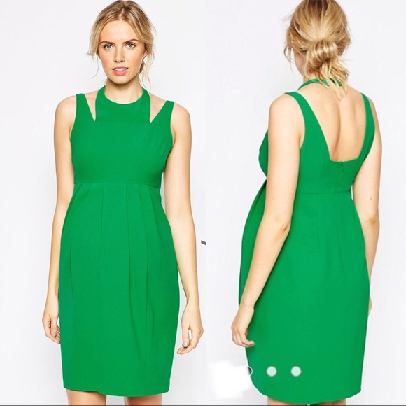 ASOS Maternity Dresses & Skirts - ASOS Maternity Tulip Dress With Cut Out Neck SZ4