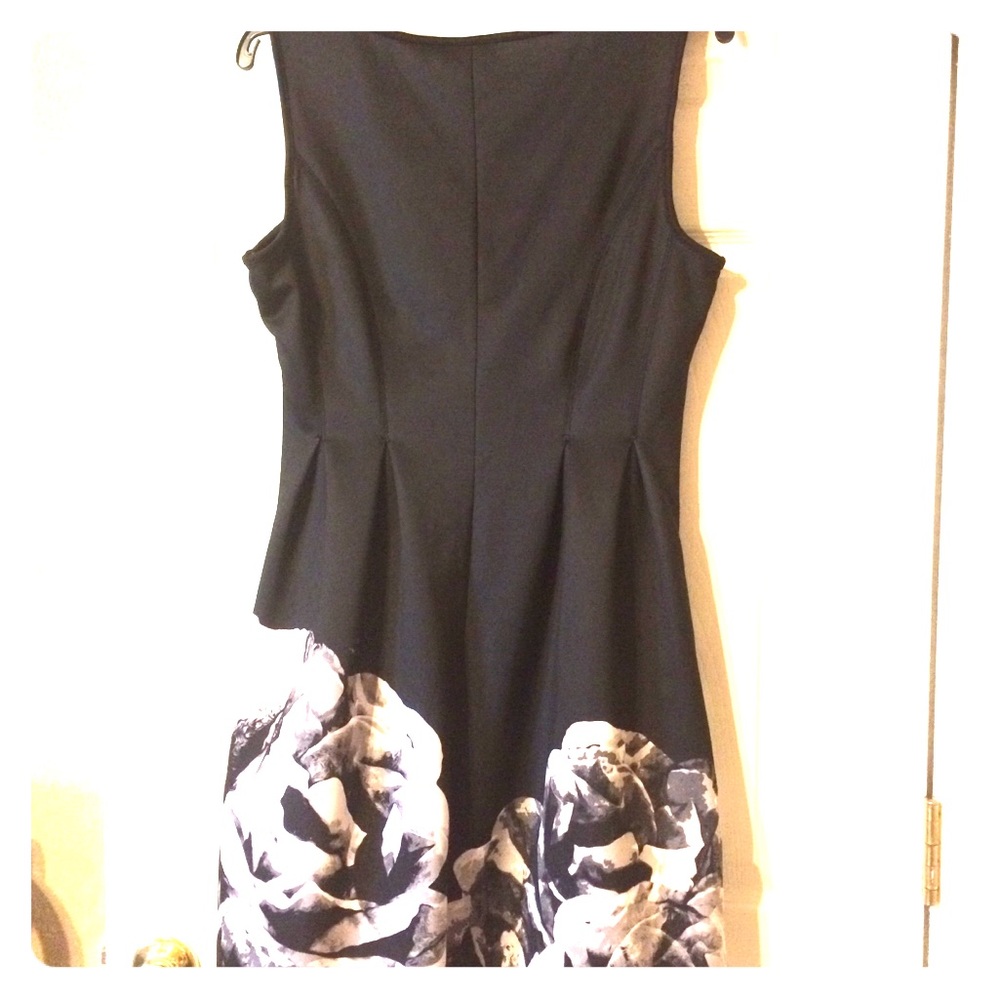 Black floral dress