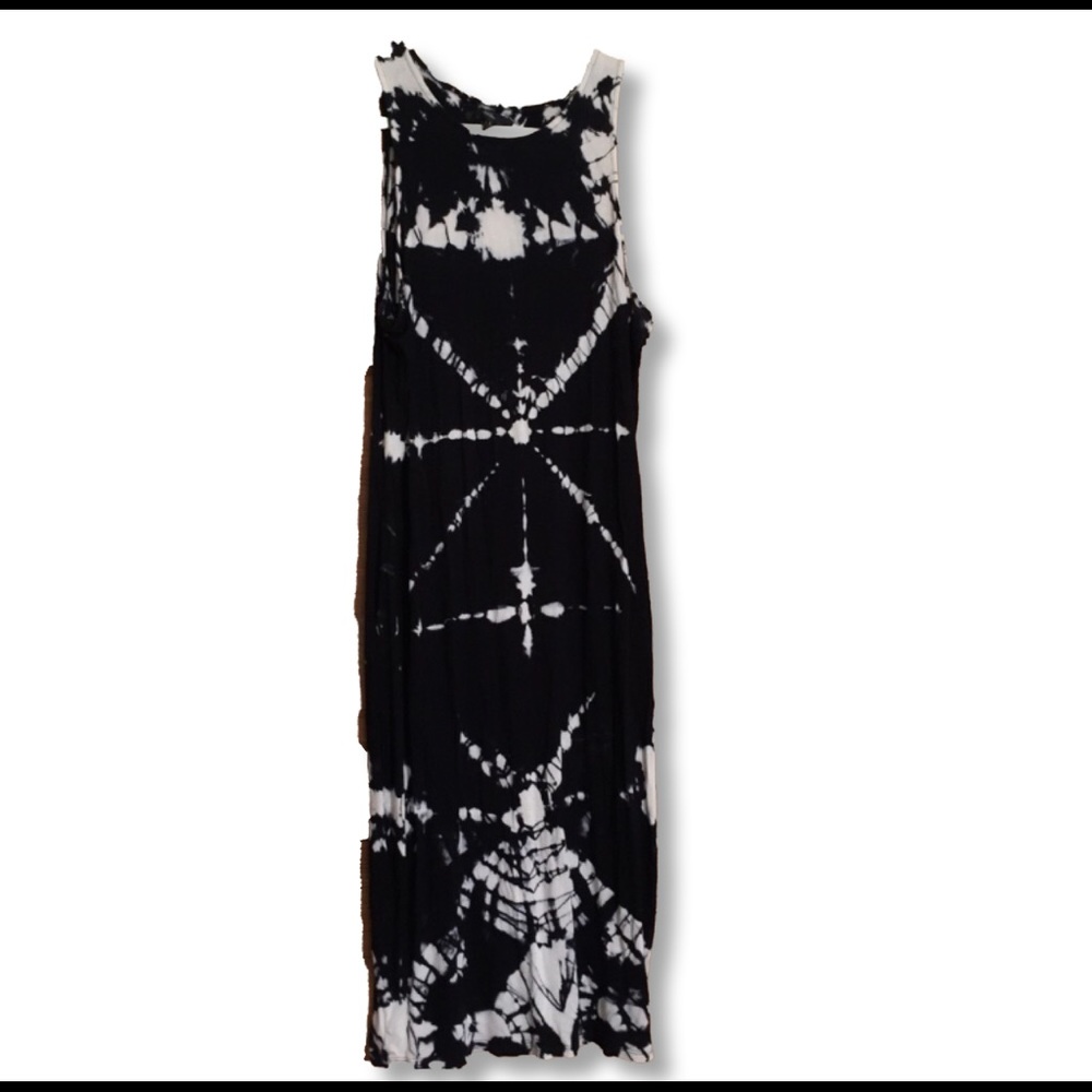 maxi tie dye sun dress
