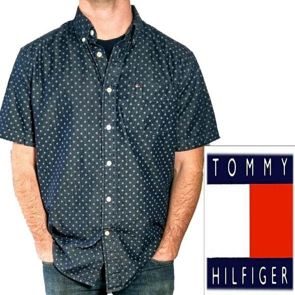 Tommy Hilfiger Other - Hilfiger classic fit blue button down short sleeve