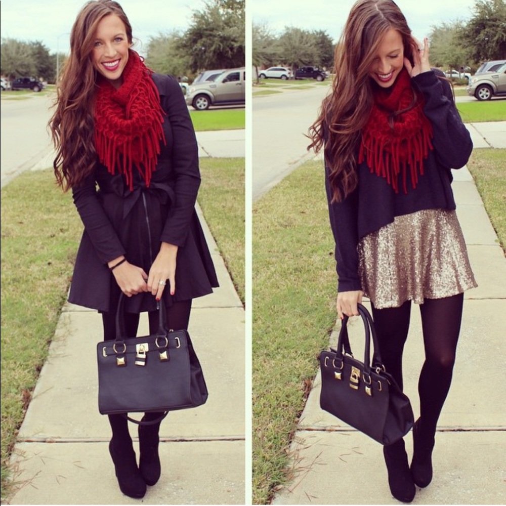 Sequin mini skirt