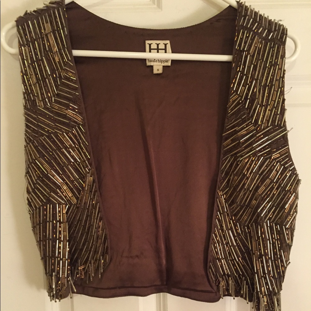 Haute Hippie Beaded Vest