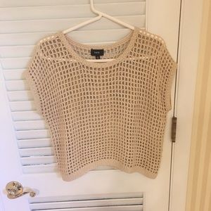 Boutique cropped crochet top