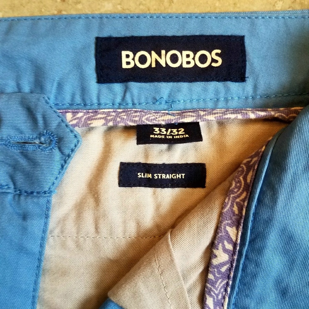 Bonobos Blue Chino Pants