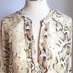a.n.a. Snakeskin Blouse