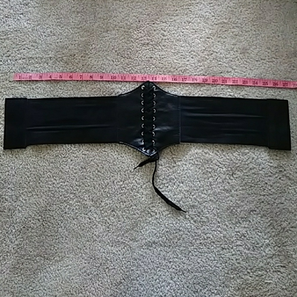 Corset styled waist belt.