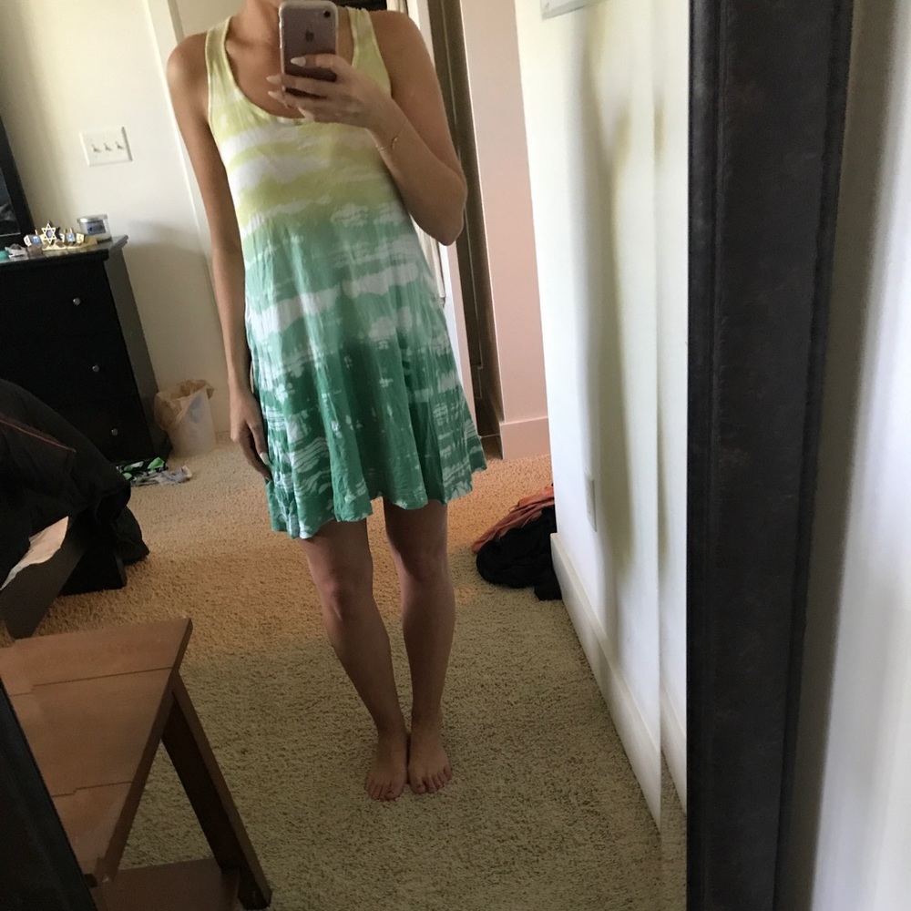 Casual tie die beach dress
