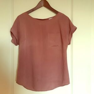 Ann Taylor Loft Rose Pink Top Size S