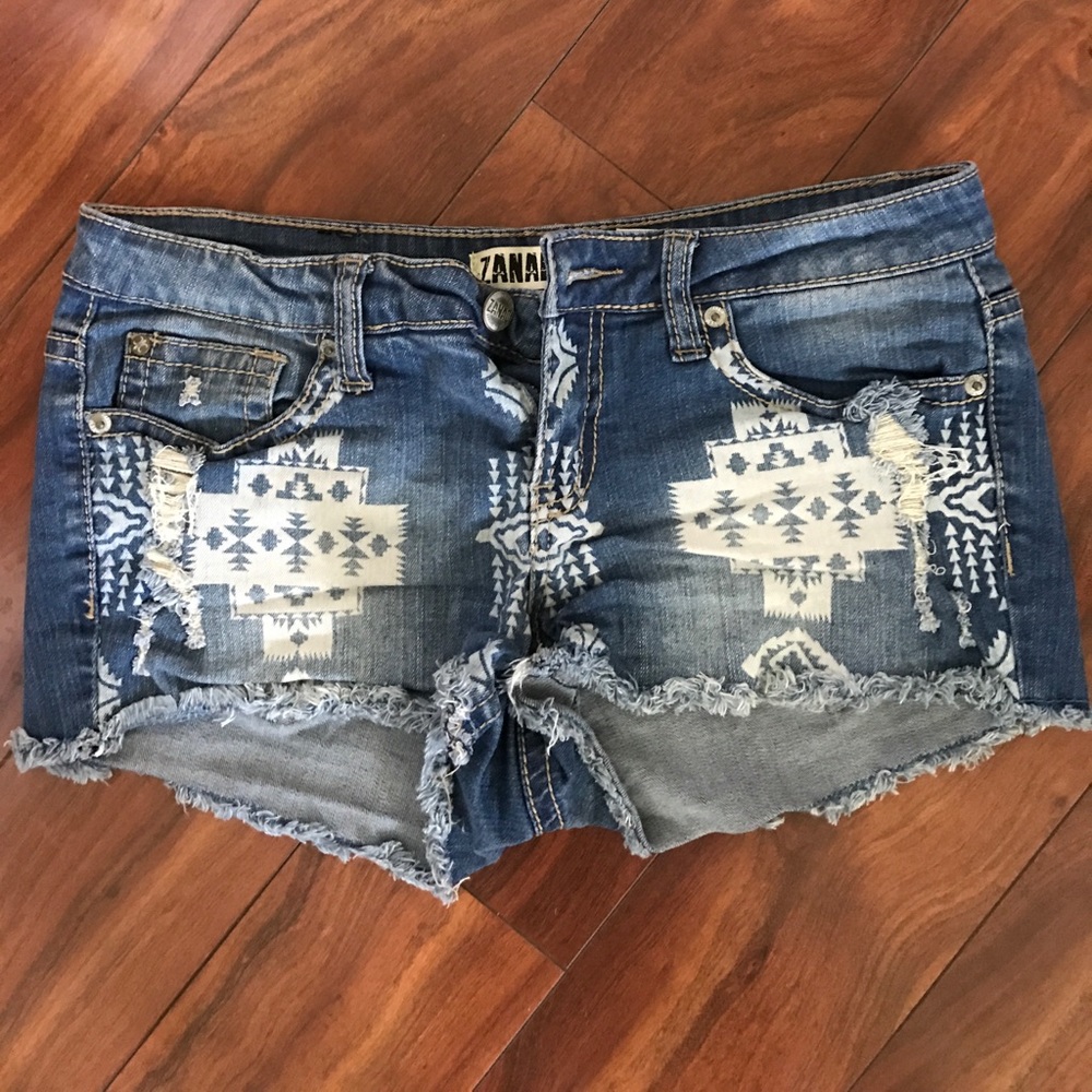 Blue jean shorts