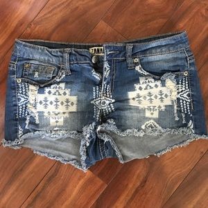Blue jean shorts