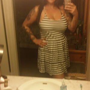 Volcom tiered racerback mini dress XL