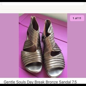 Gentle Souls Day Break Bronze Gladiator Sandal