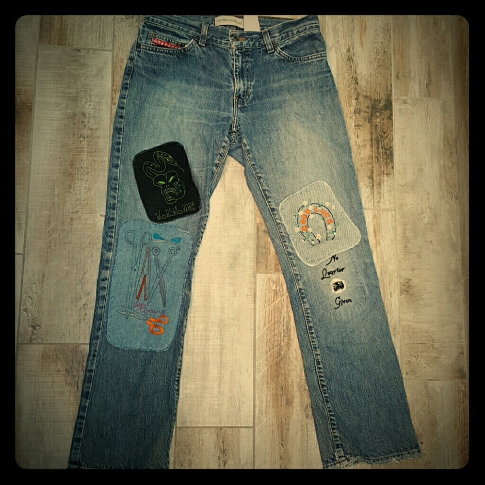 Vintage one of a kind embroidered GAP jeans