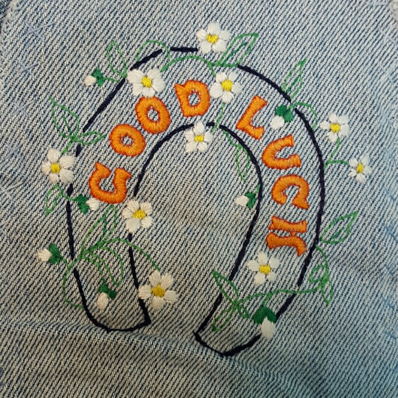 Vintage one of a kind embroidered GAP jeans - Picture 5 of 7