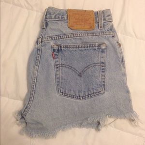 Vintage 555 Levi's high waisted cutoff shorts