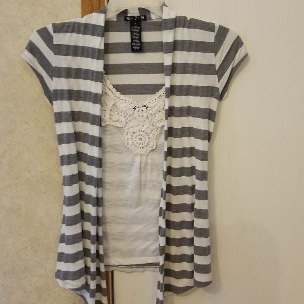 White and Gray top