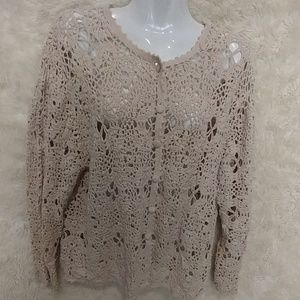 TIARA Crochet sweater (m)