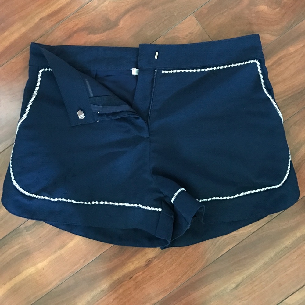 Navy blue high wasted shorts