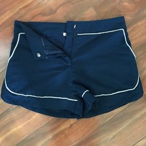 Navy blue high wasted shorts