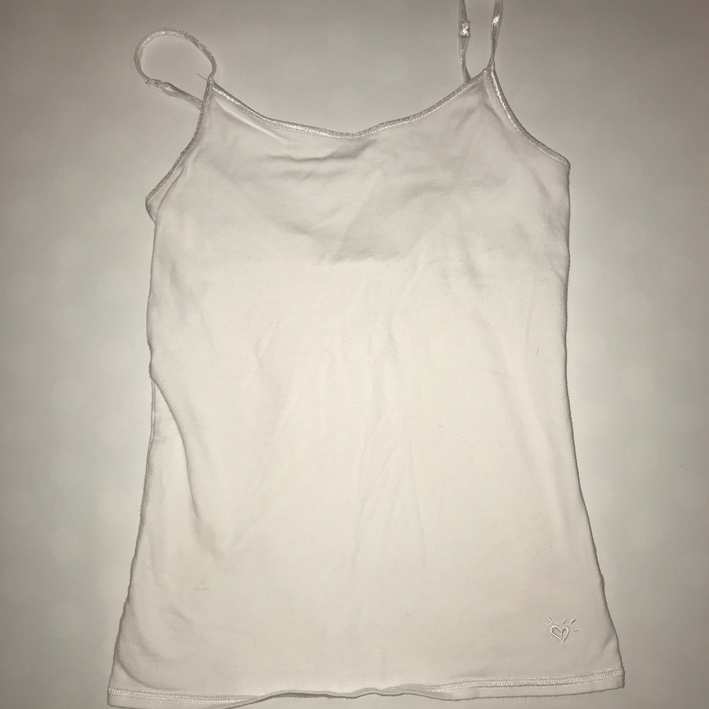 White, tight tank top.