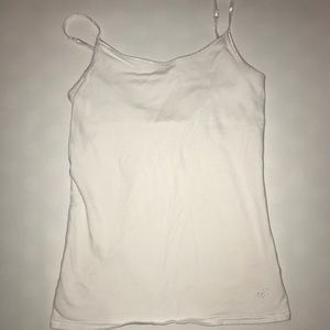 White, tight tank top.