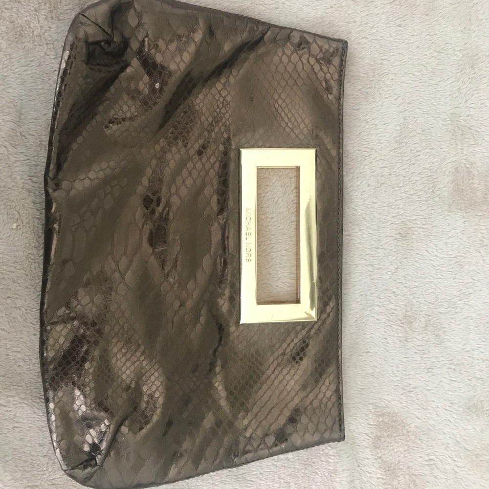 Michael Kors Metallic clutch