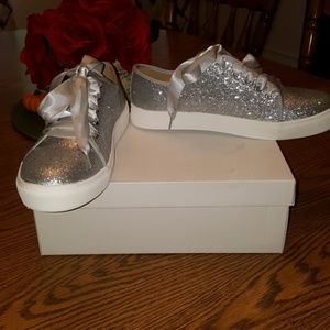 Silver Sparkle Sneakers