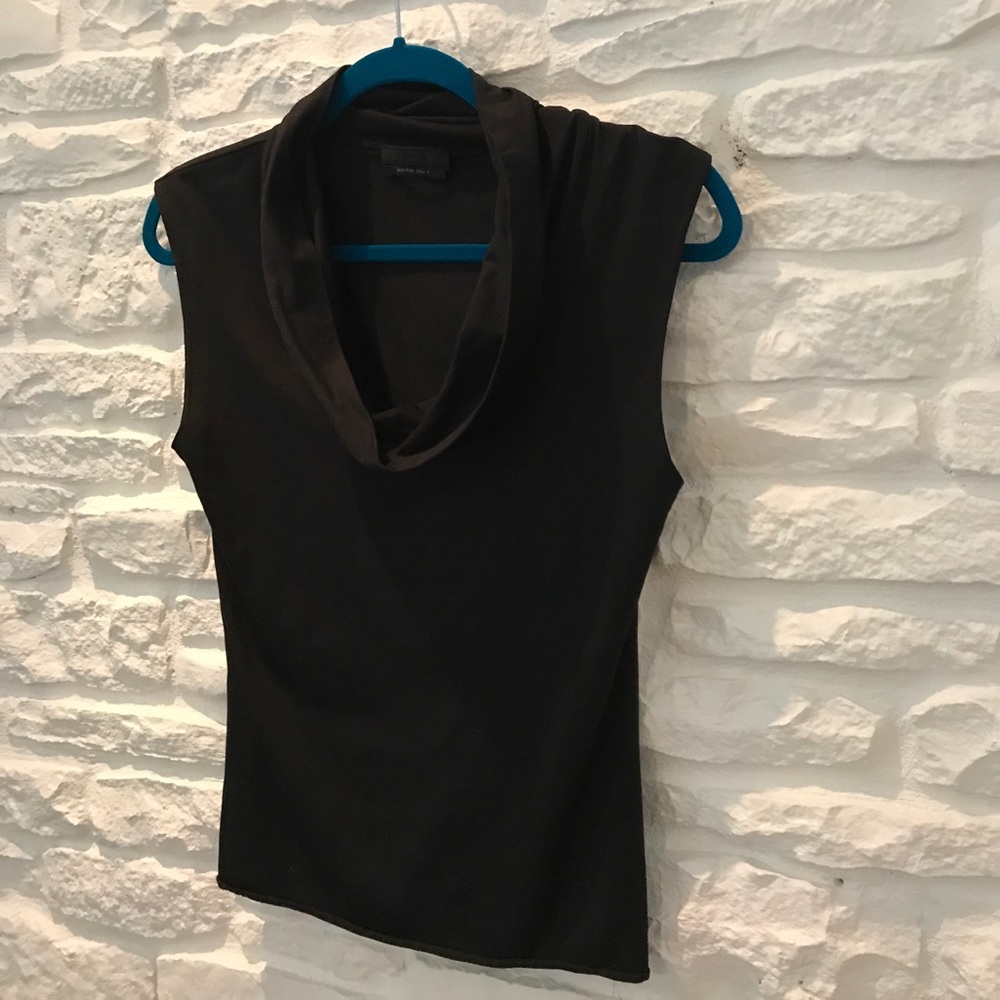 Prada cowl neck sleeveless top