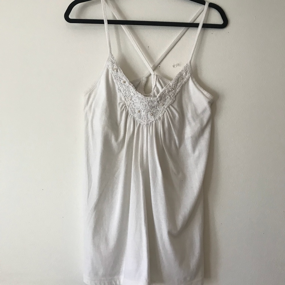 American Eagle Beaded Strappy Tank
