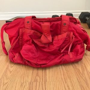 lululemon red Vancouver bag