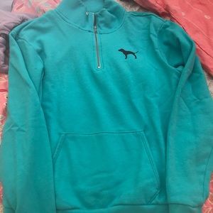 VS pink quarter zip