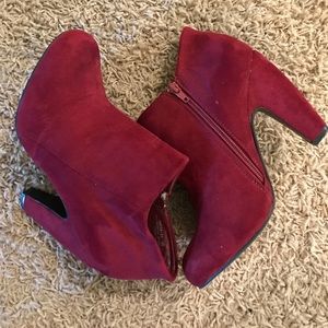 Burgundy booties!!