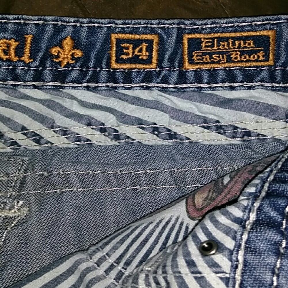 Men's rock revival jeans
