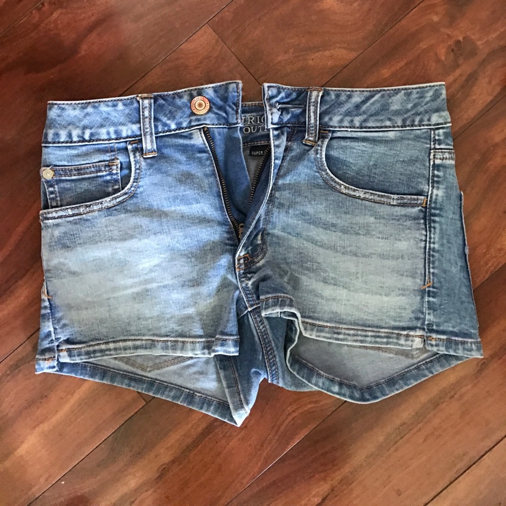 Blue jean shorts