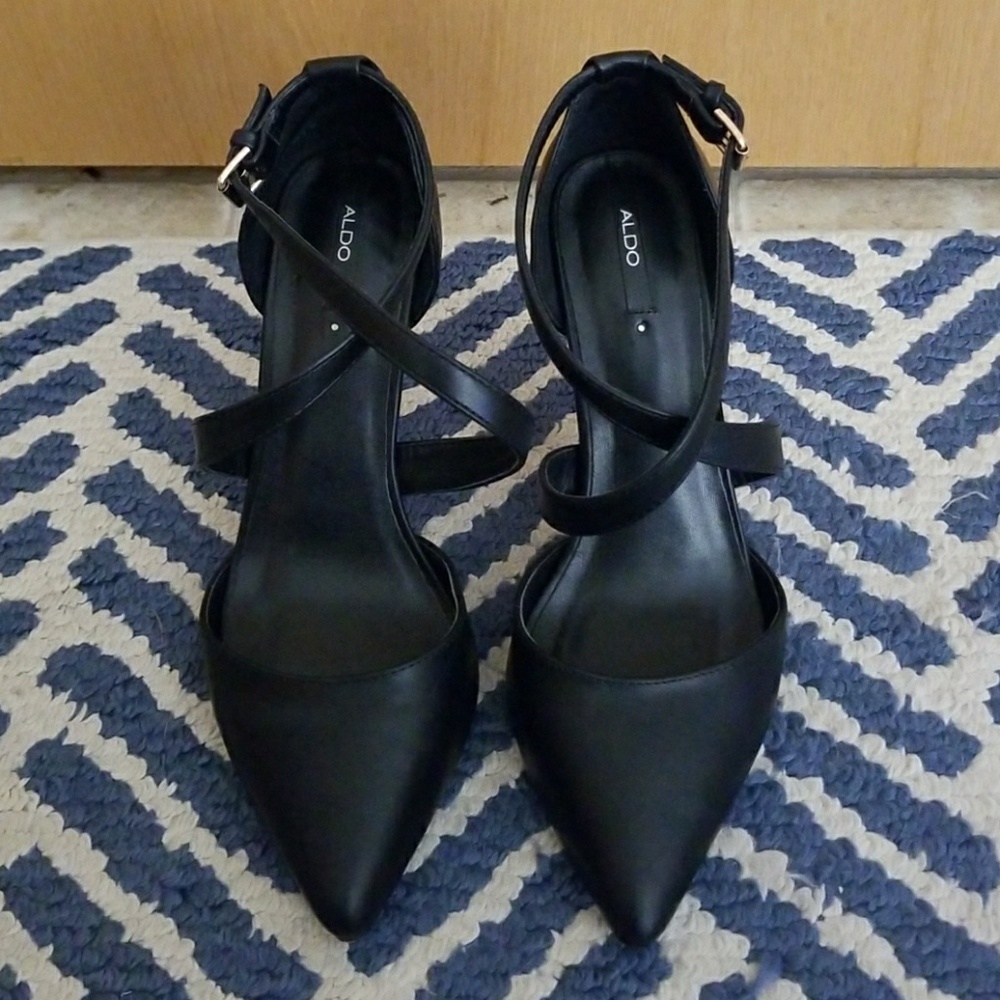 Strappy Black Heels