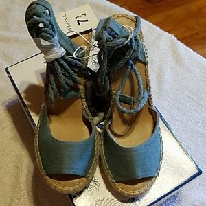 Merona Open Toe Espadrilles Wedges Size 7.5