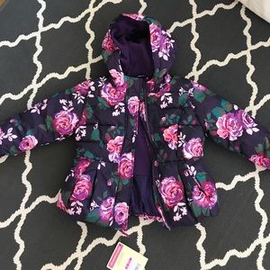 NWT Cherokee floral winter coat. 3T