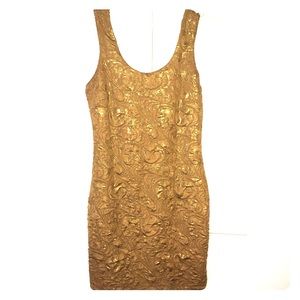 Forever 21 gold dress
