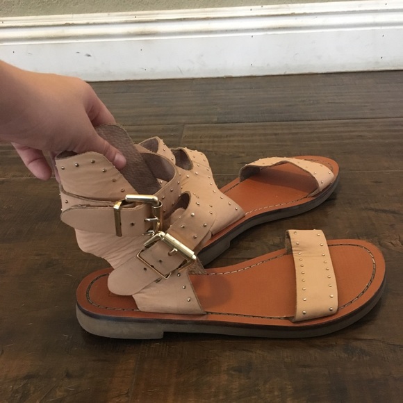 Top shop real leather studded sandals - Picture 2 of 3